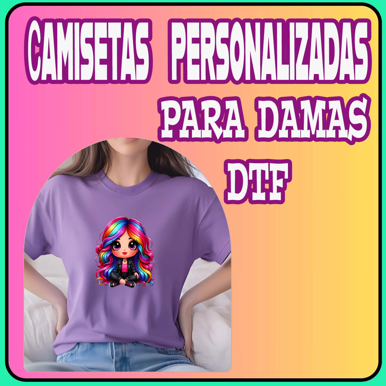 COLECCION DE CAMISETAS PARA DAMAS  DTF