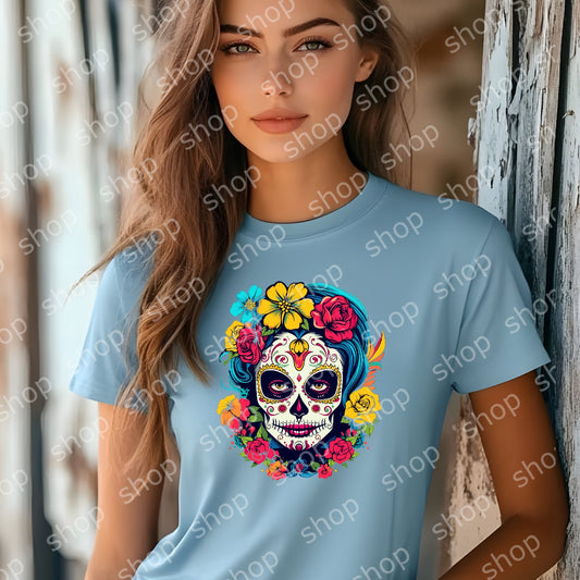 DTF TRANSFERS HALLOWEEN  CATRINA